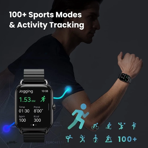 Haylou RS4 PLUS Black smart-soati. onlayn