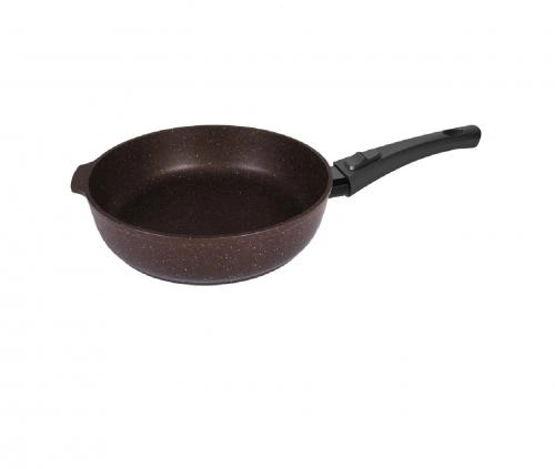 Kuydirmas qoplamali, olinuvchi dastali, 280/65mm tova (oqish, qoramtir, qahva rangli, pista rangli) sotib olish