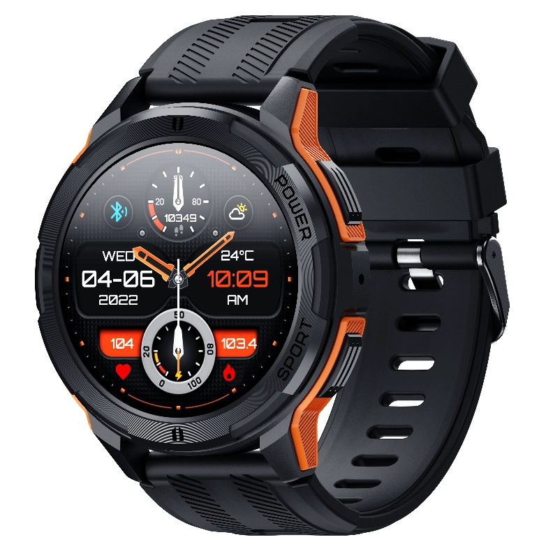 Oukitel BT10 apelsinrang smart soati O'zbekistonda