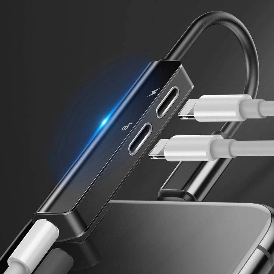 Адаптер для iPhone Baseus CALL52 01 черный рассрочка