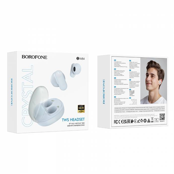 Беспроводные наушники Borofone BW54 синий в Узбекистане