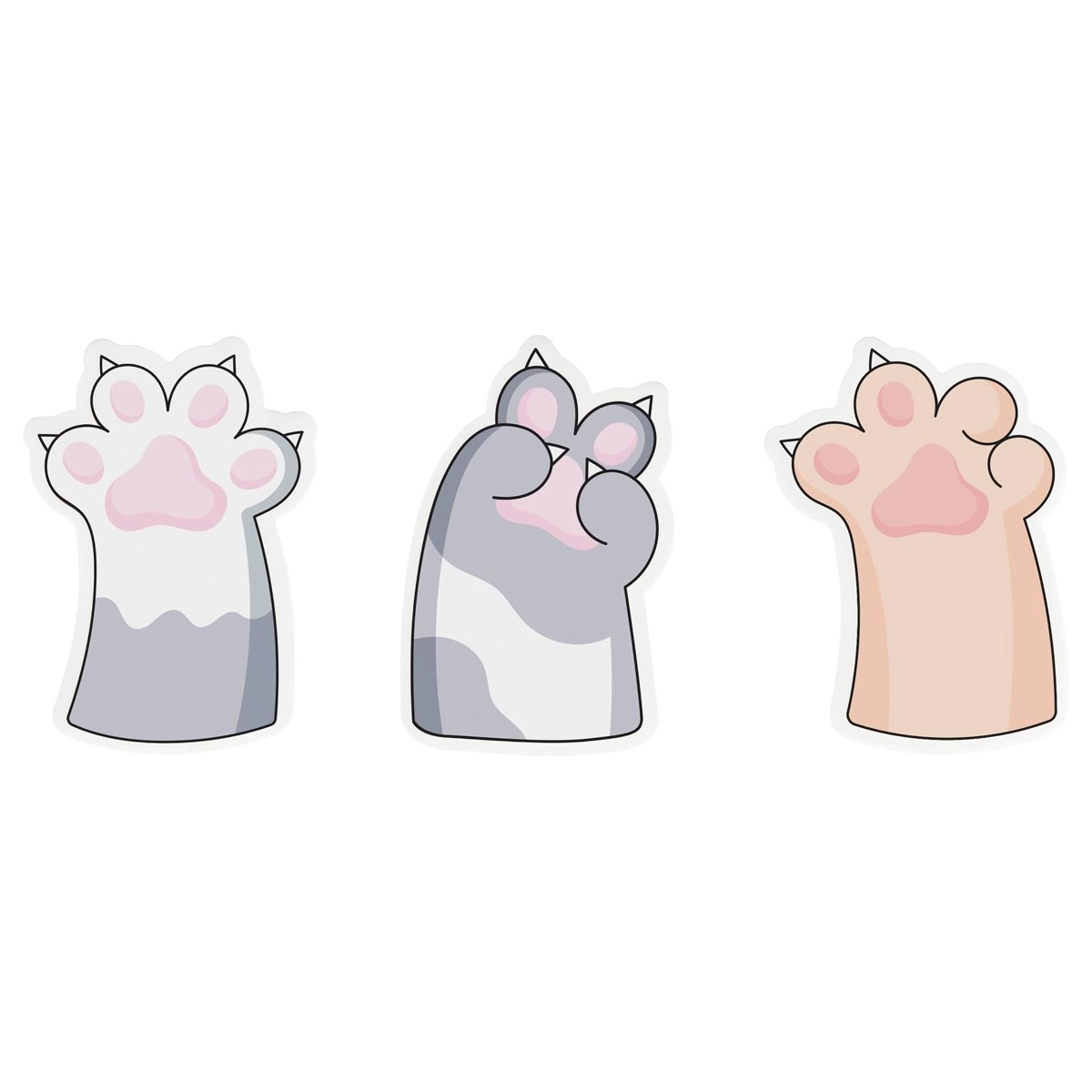 Стикеры для заметок MESHU "Paws", 40л купить