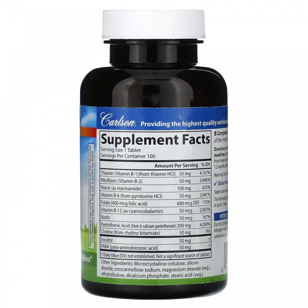 Carlson, B Compleet 50, 100 tabletka arzon