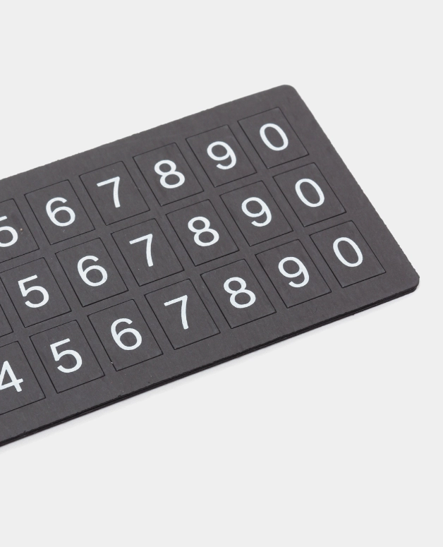 Парковочный номер (автовизитка) Proda PD-CH017 чёрный в Узбекистане