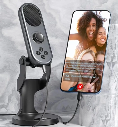 Jmary MC-PW7 qora mikrofoni arzon