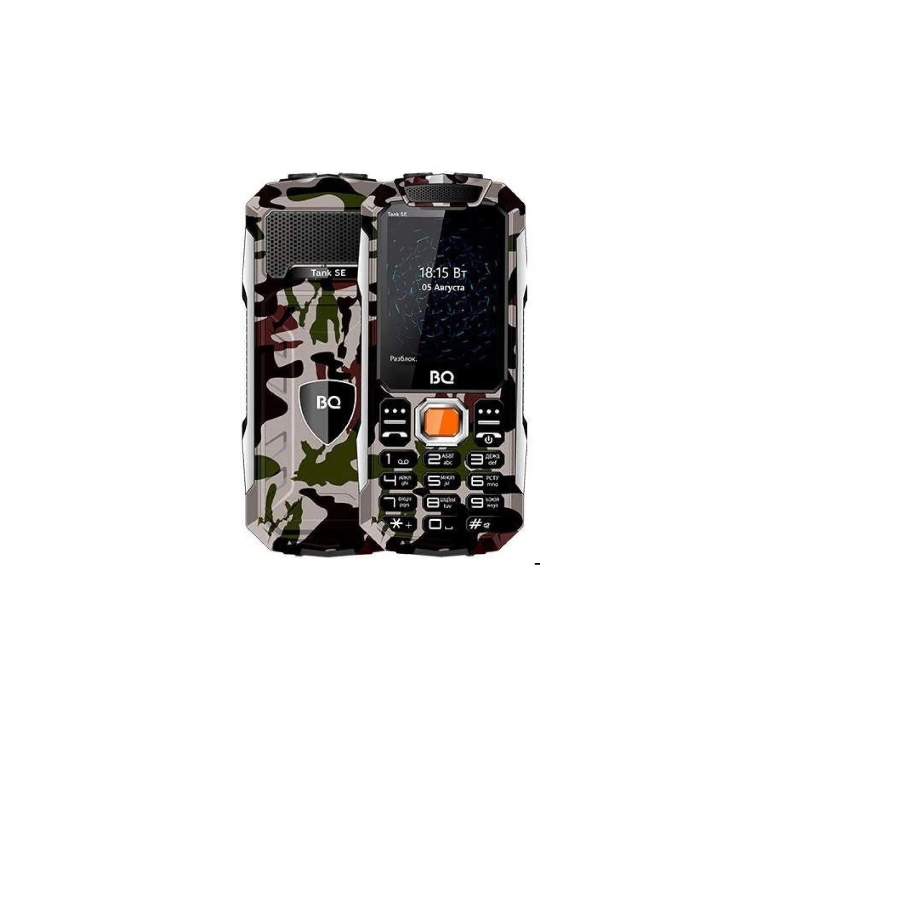 Телефон BQ 2432 Tank SE (Black,Camouflage,Military Green) рассрочка