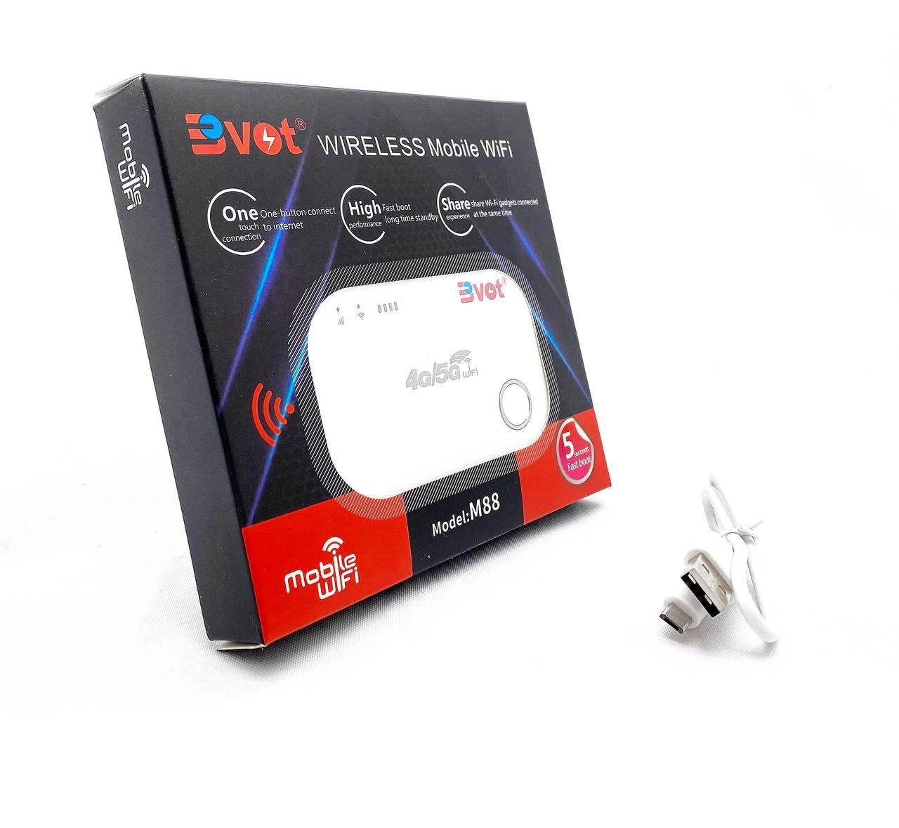 Модем Bvot 4G/5G LTE M88 белый в Узбекистане