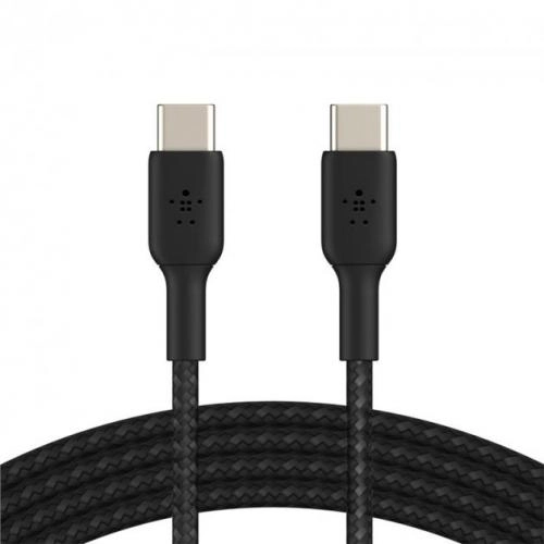 Belkin USB-C - USB-C BRAIDED 1m black (CAB004BT1MBK) kabeli sotib olish