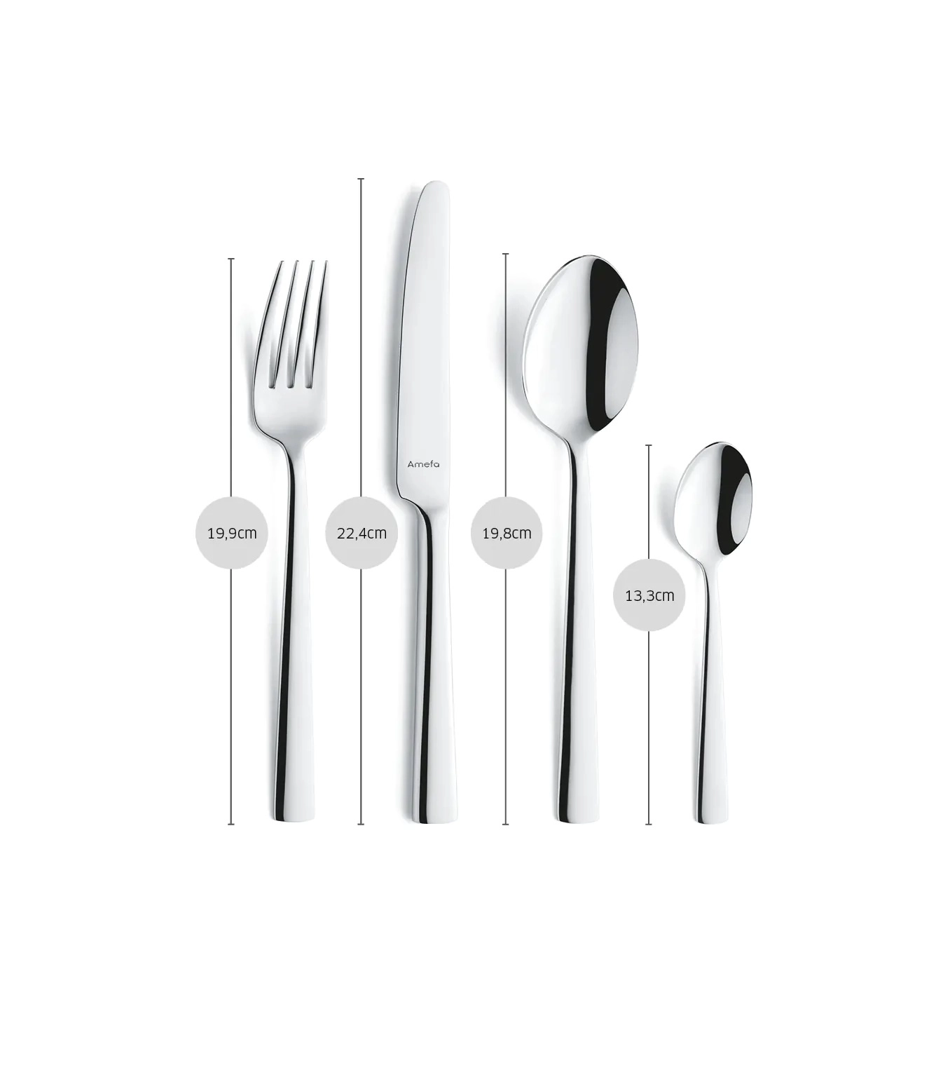 Amefa  Moderno 24 oshxona anjomlari to'plami, 192300RT41C40 arzon