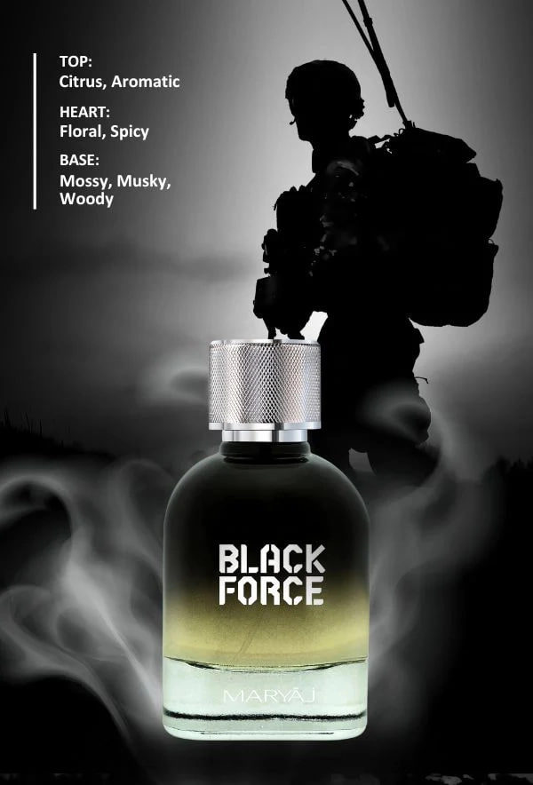 BLACK FORCE Eau De Parfum Maryaj 100 МЛ - парфюм для мужчин - фото №4 BLACK FORCE Eau De Parfum Maryaj 100 МЛ - парфюм для мужчин в Узбекистане