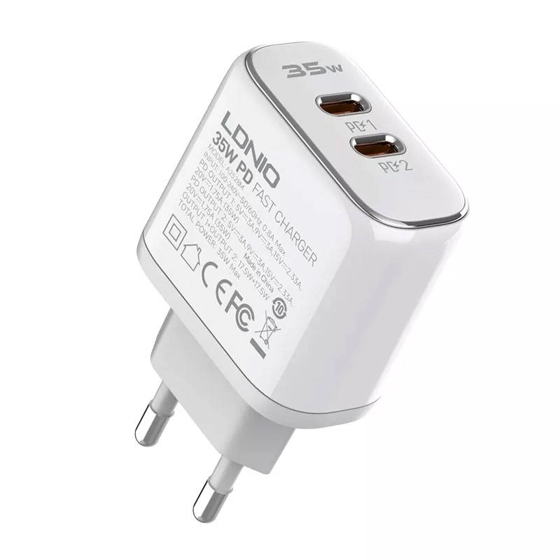 Зарядное устройство LDNIO A2528M 35W - фото №2 Зарядное устройство LDNIO A2528M 35W купить
