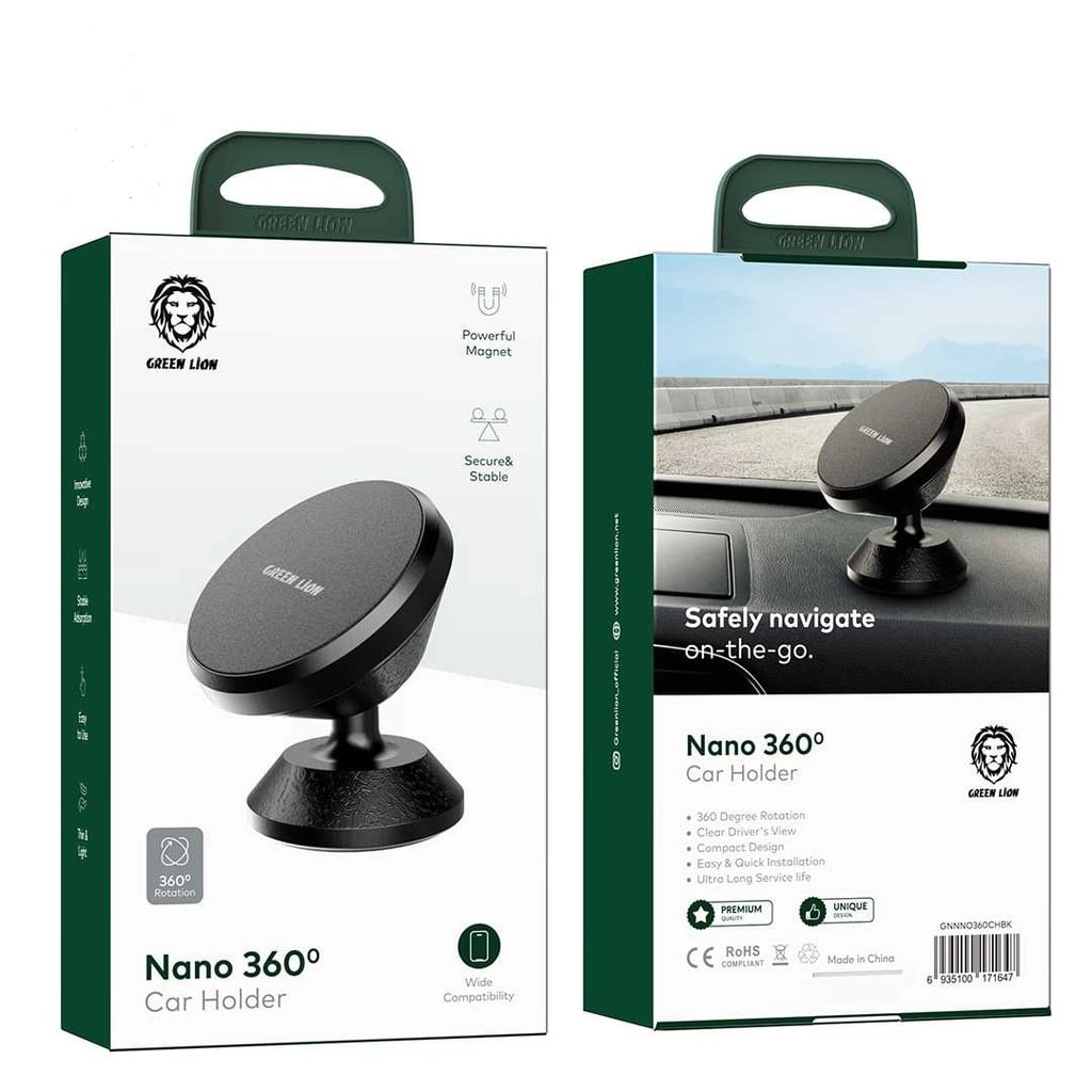 Автомобильный держатель для телефона Green Lion Nano 360 рассрочка