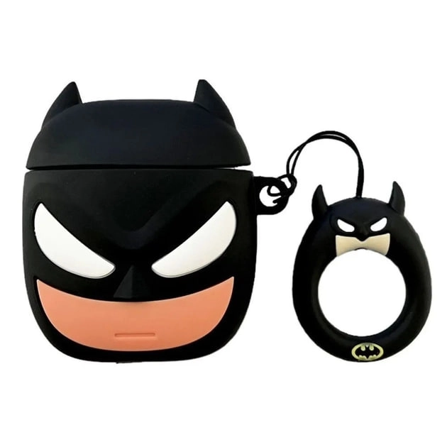 Airpods 2/3 uchun "Batman" qora silikon g&lsquo;ilofi O'zbekistonda