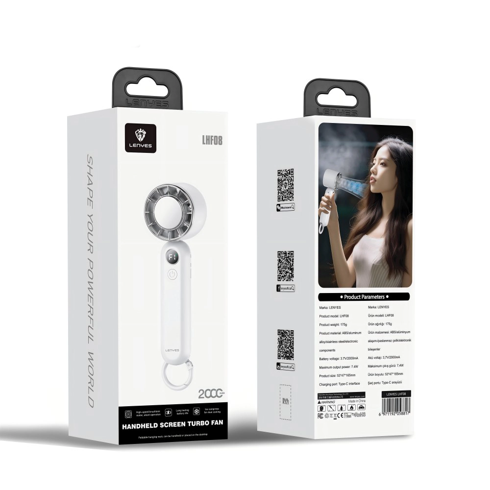 Портативный вентилятор LENYES Cooling Turbo Fan LHF08 характеристики
