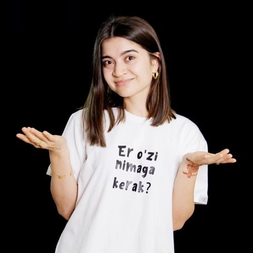 Футболка "Er o'zi nimaga kerak?" White M купить