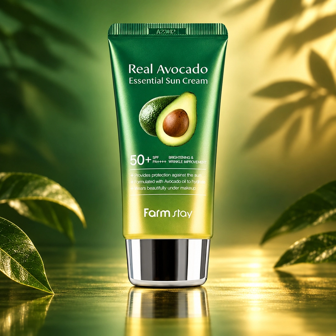 FarmStay Real Avocado Essential Sun Cream SPF50+ PA++++ quyosh kremi, 70 g O'zbekistonda