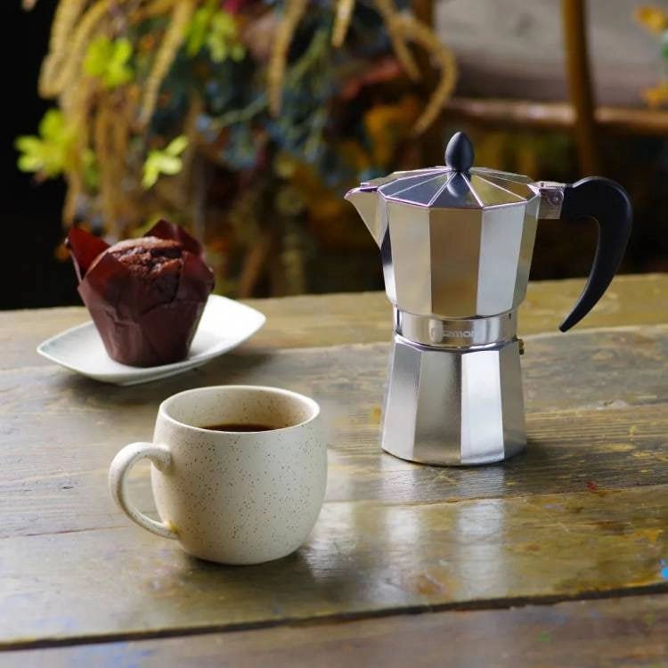 Fissman Гейзерная алюминиевая кофеварка на 9 порций 450 мл купить