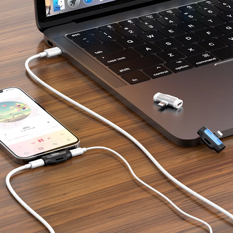 Многофункциональный адаптер Hoco Lightning LS31 черный цена