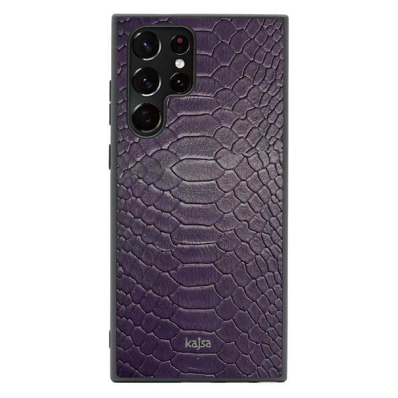 Чехол Kajsa Snake Pattern для Samsung Galaxy S23/S23 Ultra фиолетовый купить