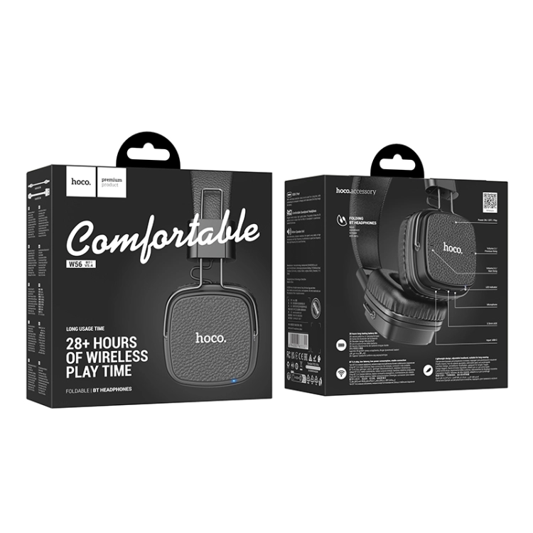 Беспроводные наушники Hoco W56 Major design черный онлайн