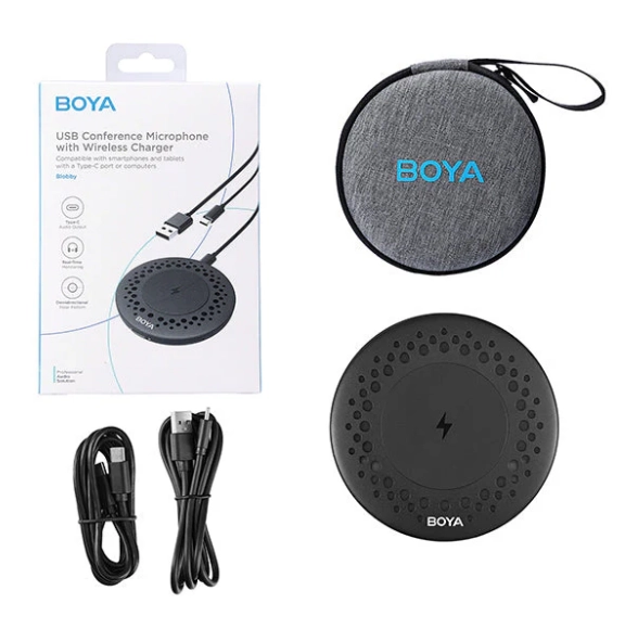 BOYA Blobby USB konferensiya mikrofoni 360° , Black - rasm №5 BOYA Blobby USB konferensiya mikrofoni 360° , Black onlayn