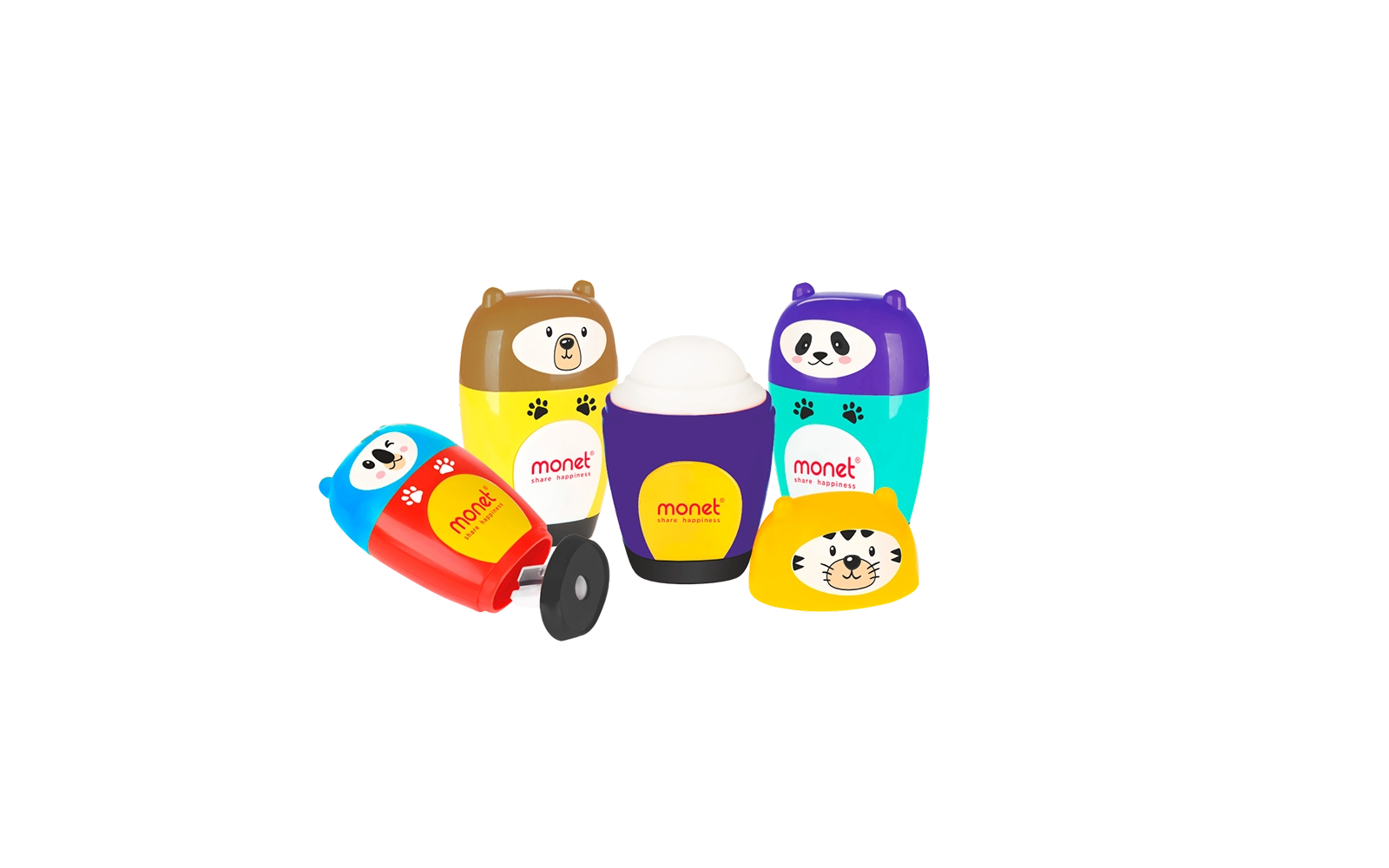 MONET FUNNY 2ES003 qalam o‘rgichi va o‘chirgich (1 dona) sotib olish