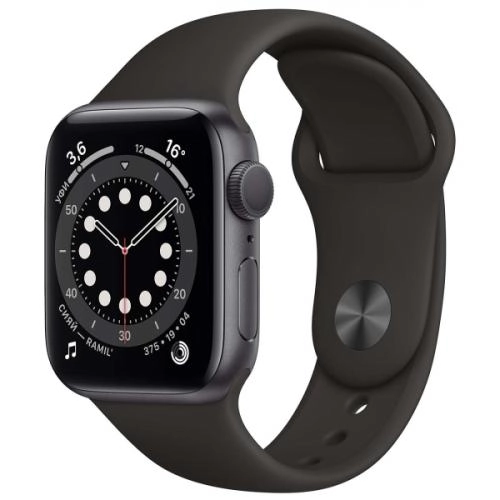 Apple Watch Series 6 GPS 44mm Black smart-soati - rasm №2 Apple Watch Series 6 GPS 44mm Black smart-soati sotib olish