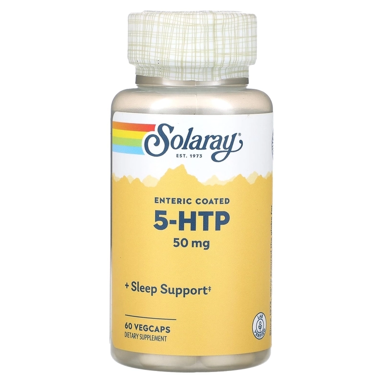 Solaray, 5-HTP, 50 mg, 60 vegetarian kapsula (36669) - rasm №2 Solaray, 5-HTP, 50 mg, 60 vegetarian kapsula (36669) sotib olish