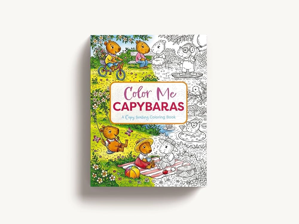 Color Me Capybaras: A Capy-tivating Coloring Book купить