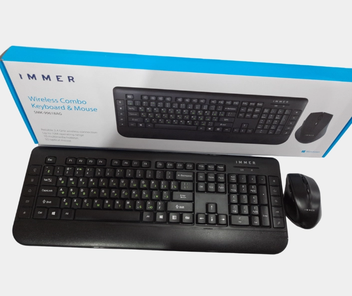 Immer SMK-99618AG (simsiz to'plam) klaviatura va sichqoncha arzon