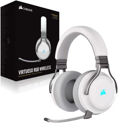 Компьютерные наушники Corsair Virtuoso RGB Wireless (White) в Узбекистане