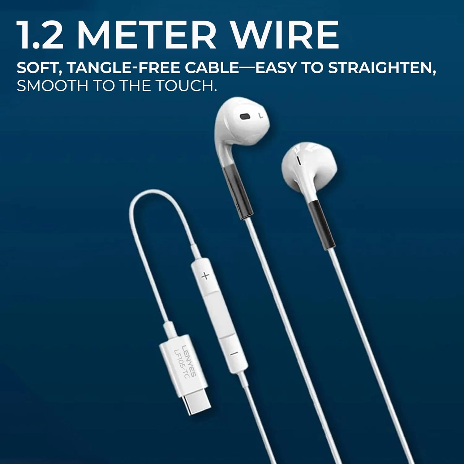 Наушники Lenyes LF105 Type-C White онлайн