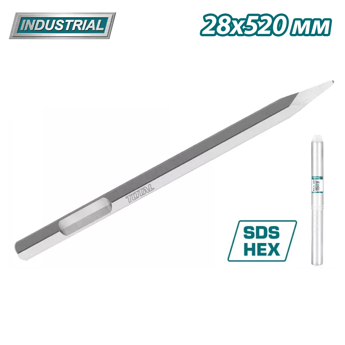 Зубило пиковое TOTAL TAC15342811 купить