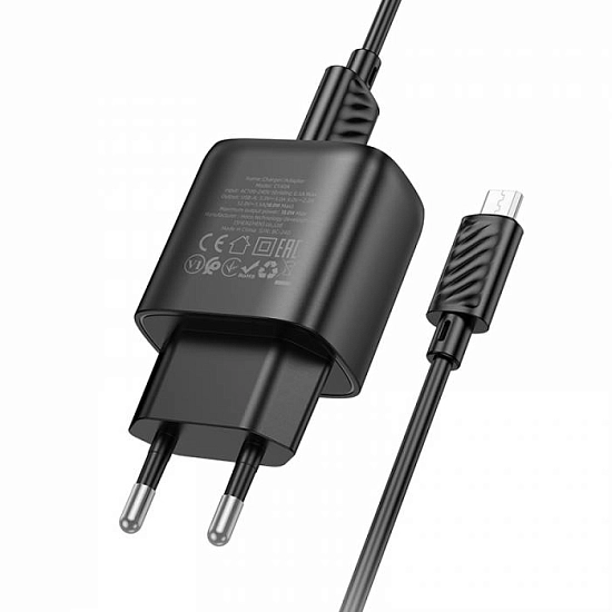 Зарядное устройство Hoco QC3.0 microUSB 18W - фото №3 Зарядное устройство Hoco QC3.0 microUSB 18W недорого