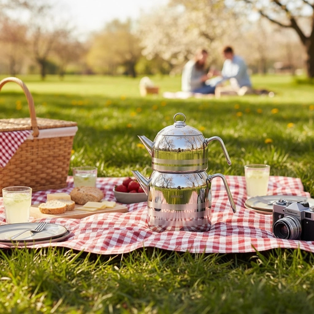 Korkmaz Largo чайный набор из нержавеющей стали (A199) , Silver онлайн