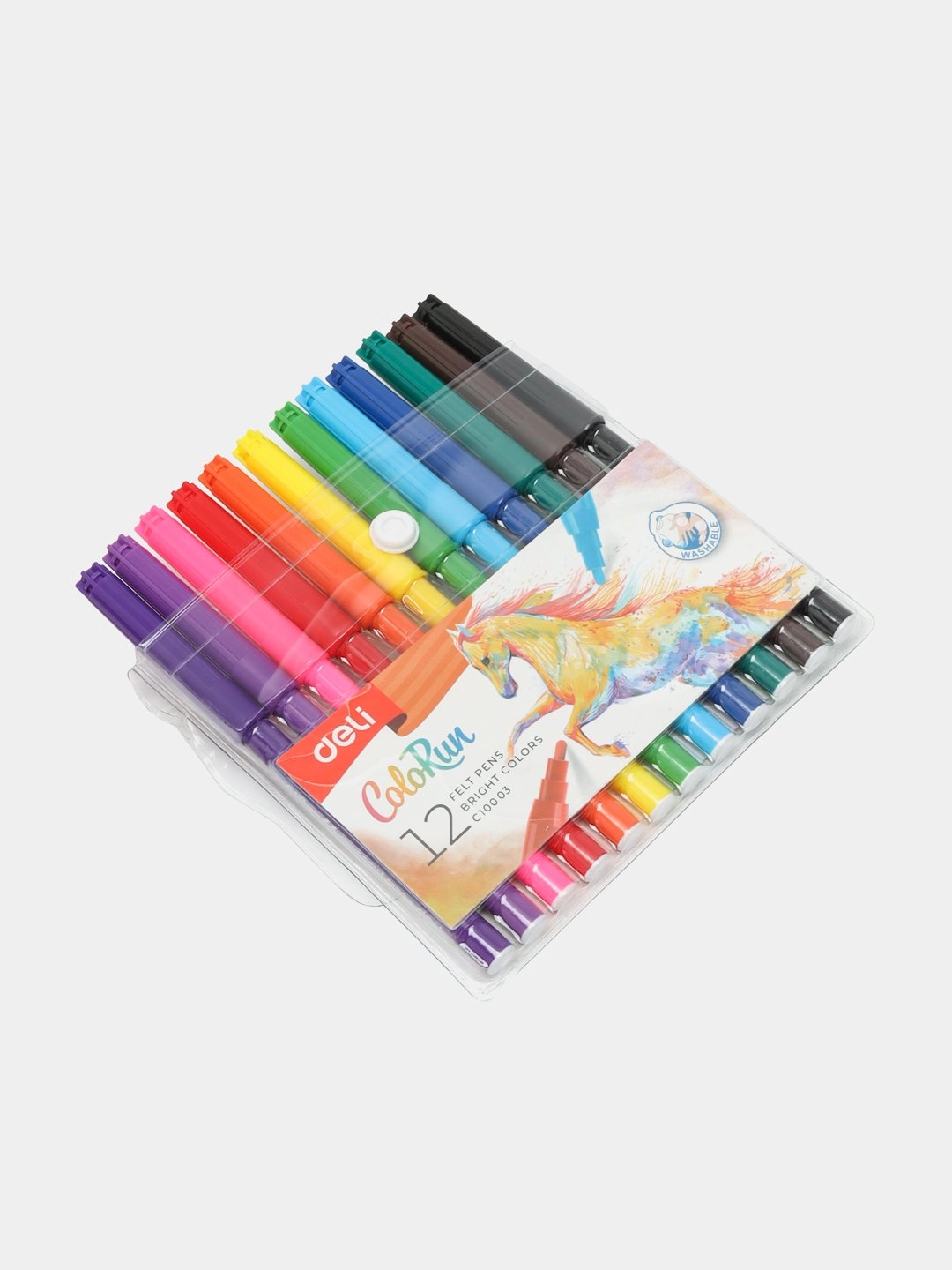 Фломастеры Deli "Color Run" 12 цветов недорого