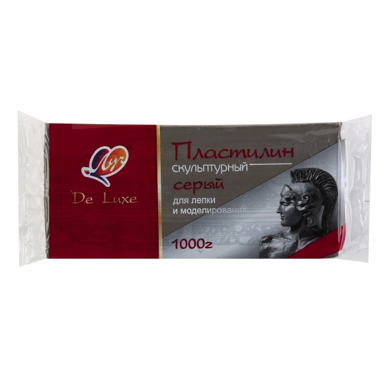 Пластилин скульптурный Луч, серый купить