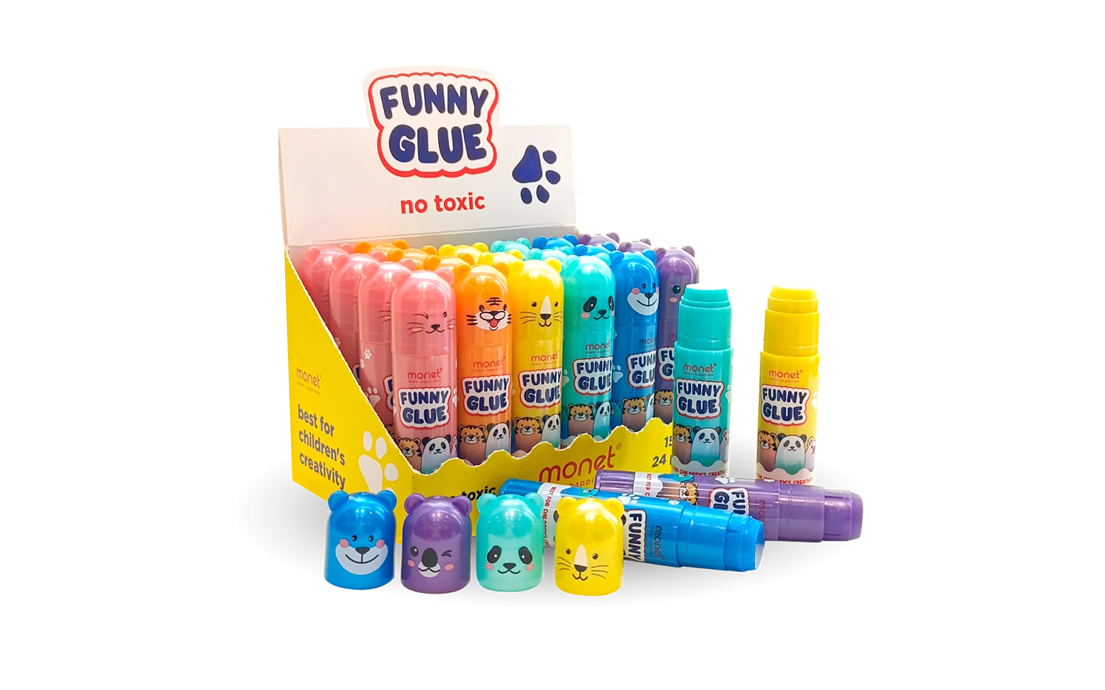 Yelim tayoqchasi 15gr, Monet &laquo;Funny Glue&raquo; (1 dona) sotib olish