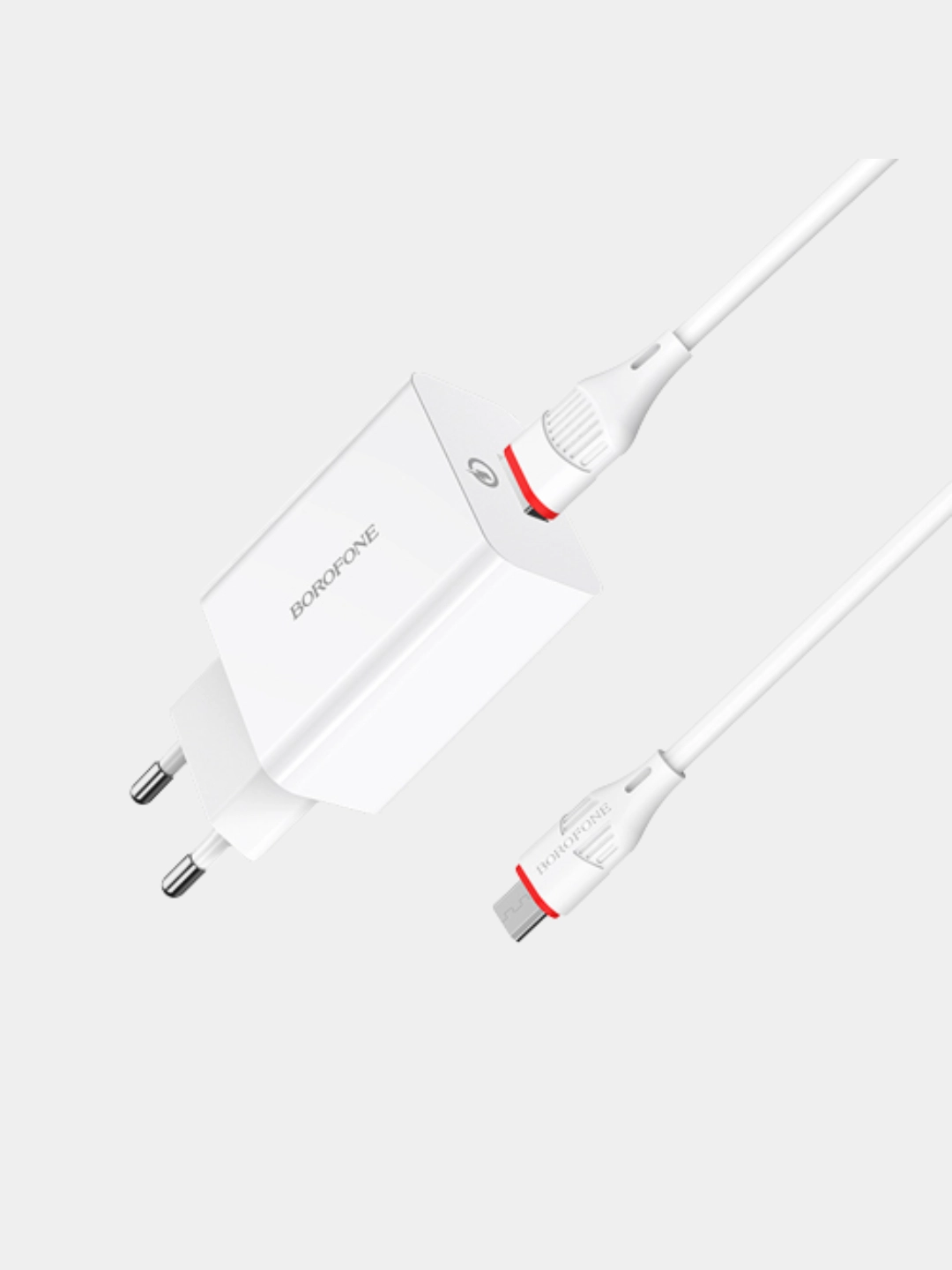 Borofone BA21A QC 3.0 18W quvvatlash uskunasi + Micro kabeli O'zbekistonda