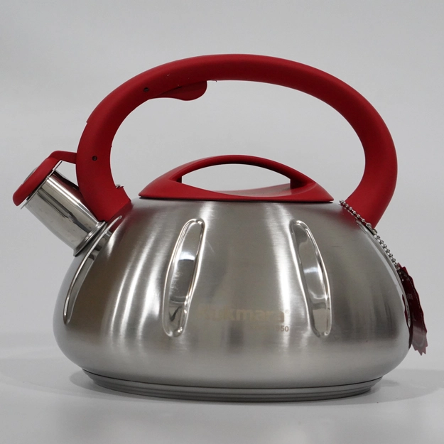 Чайник нержавейка стали с разноцветный ручкой Kukmara купить