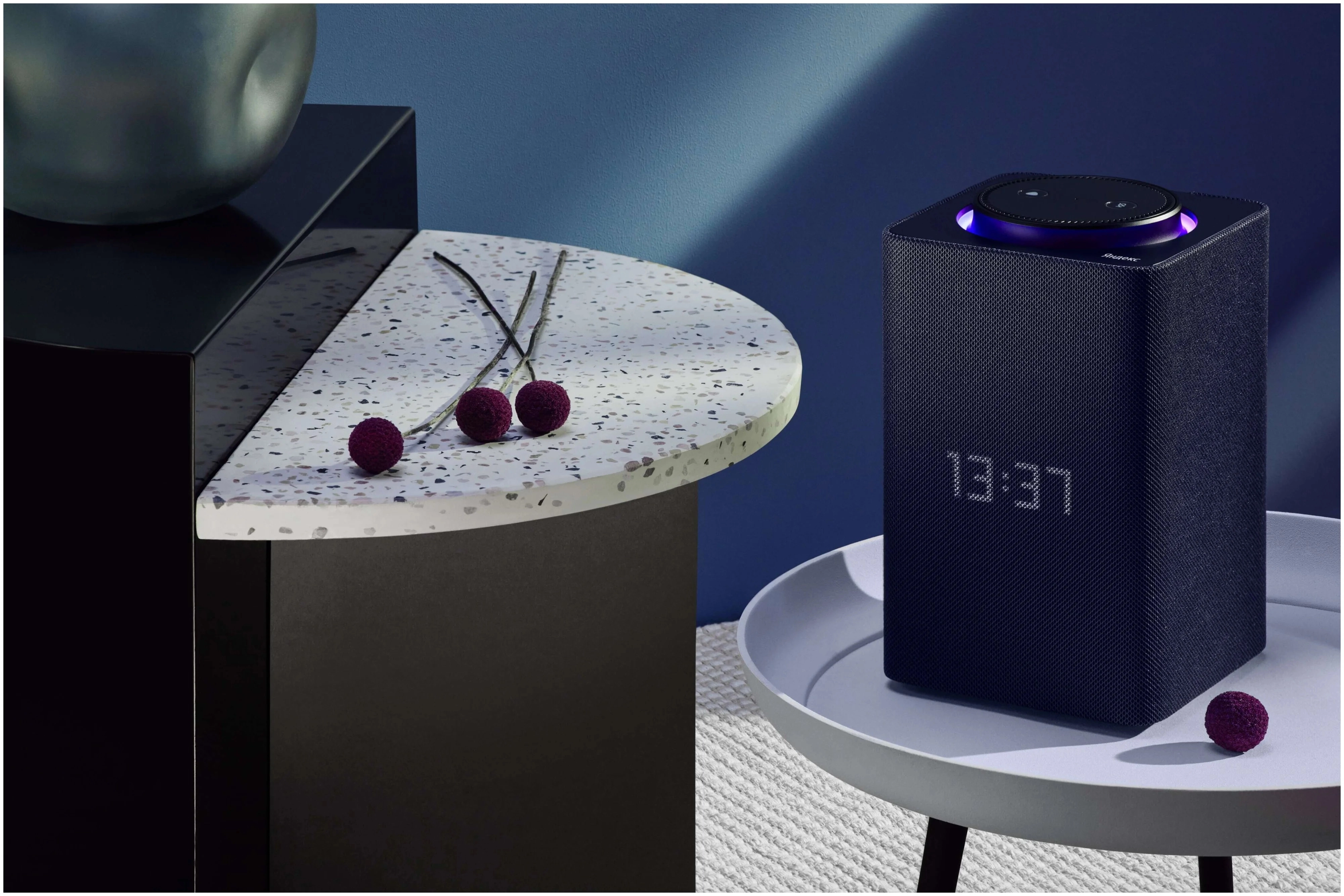 Умная колонка Яндекс Станция Макс синий цена