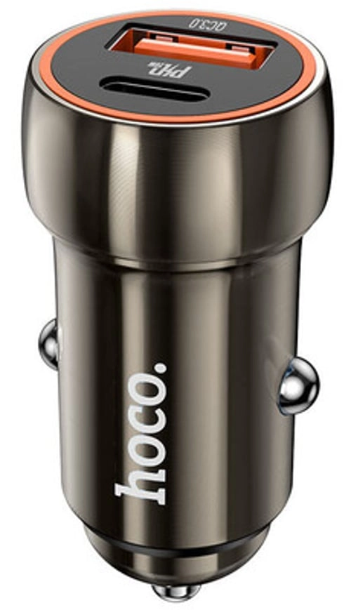 Автомобильное зарядное устройство Hoco Z46A черный в Узбекистане