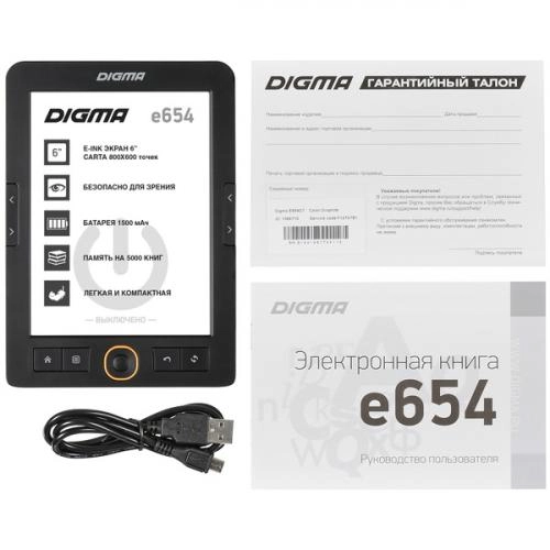 Электронная книга DIGMA e654 рассрочка