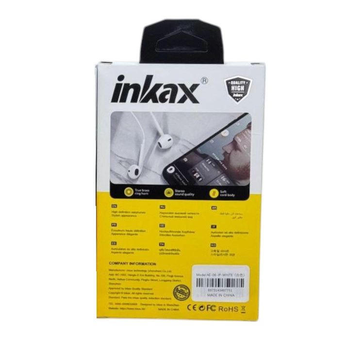 Проводные наушники Inkax AE-06 Half in-ear Wired Headphones Type-C онлайн
