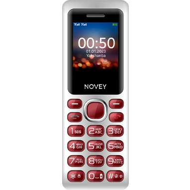 Novey M050 qizil rangli telefoni sotib olish