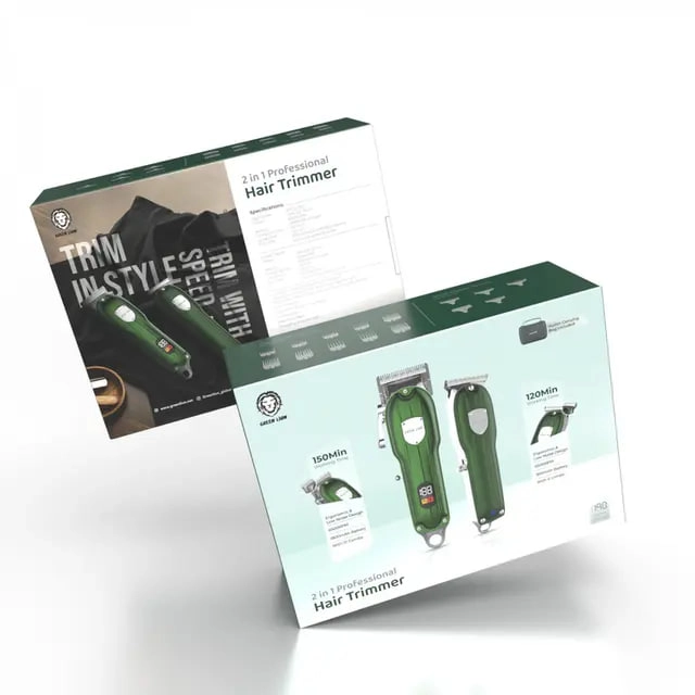 Green Lion Hair Trimmer 2 in 1 1800mAh trimmeri onlayn