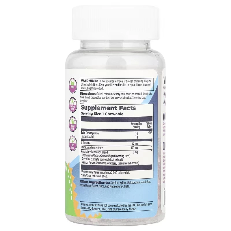 KAL, Dinosaurs®, Relax-a-Saurus™, uzum, 30 chaynashli tabletka (60221) arzon