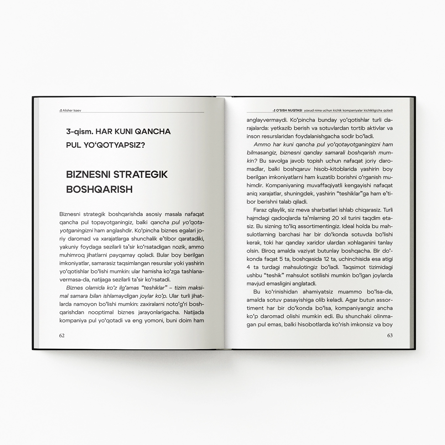 Alisher Isaev: O'sish nuqtasi bo'lib to'lash