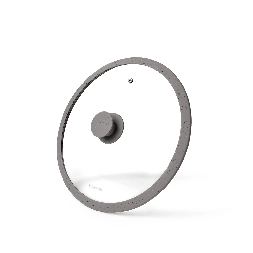 Крышка стеклянная 26 см Fissman Arcades серая купить