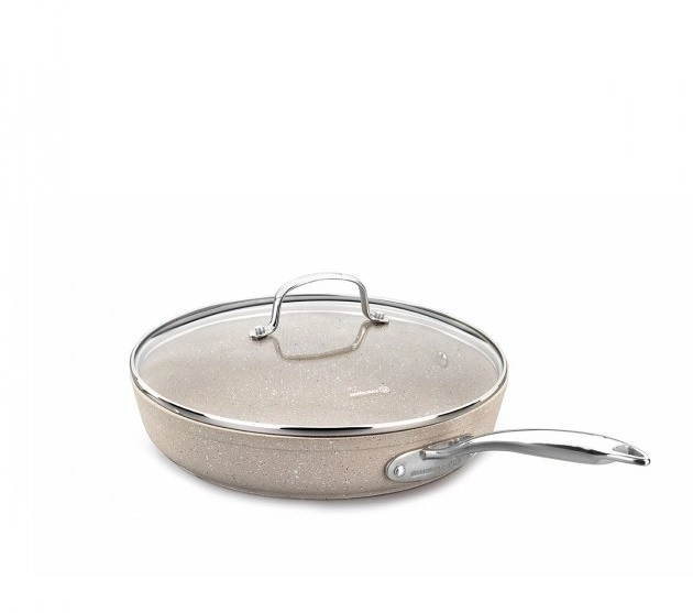 Сковорода Korkmaz Ornella 24 см 2 л (A1855-1) алюминиевая, антипригарная с крышкой купить